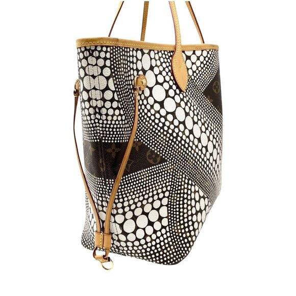 LOUIS VUITTON Vintage Monogram Neverfull MM Yayoi Kusama Tote Bag Dots [106029] - Picture 7 of 13